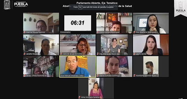En parlamento sobre aborto, hablan del derecho a decidir