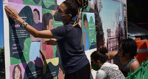 Exponen feministas en Puebla 32 motivos por los cuales demandan aborto legal