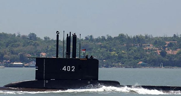 Hallan submarino de Indonesia naufragado; 53 tripulantes, muertos