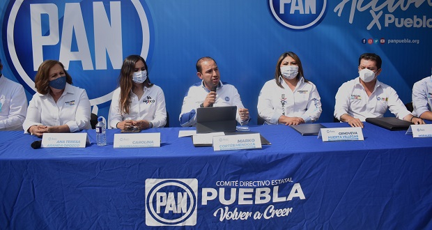 Marko Cortés respalda a candidatos de Va por Puebla, serán “contrapeso”, dice