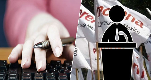 Por protesta en IEE, Morena en Puebla realiza registro de candidatos en línea