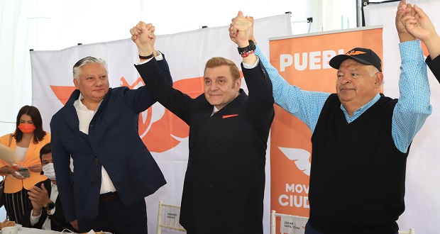 Presentan a Edgar Yamil como candidato de MC a la alcaldía de Puebla