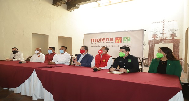 En inicio de campañas, Morena, PT y Partido Verde cierran filas y piden unidad