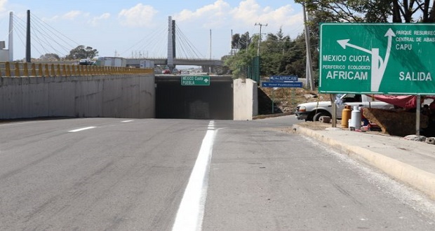 Cierre nocturno de túnel de acceso a Periférico a la altura de Amozoc
