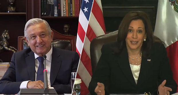 En reunión virtual, AMLO y Kamala Harris abordan tema migratorio