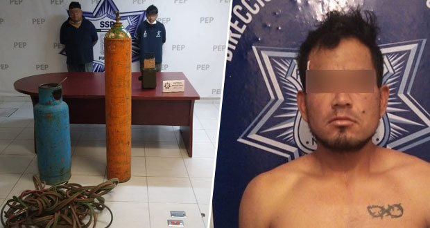 Aprehenden a dos asaltantes y a un narcomenudista en Puebla