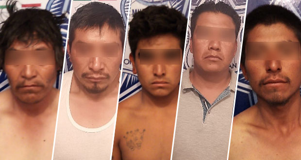 En Nopalucan, SSP, realizó cinco detenciones por venta de droga