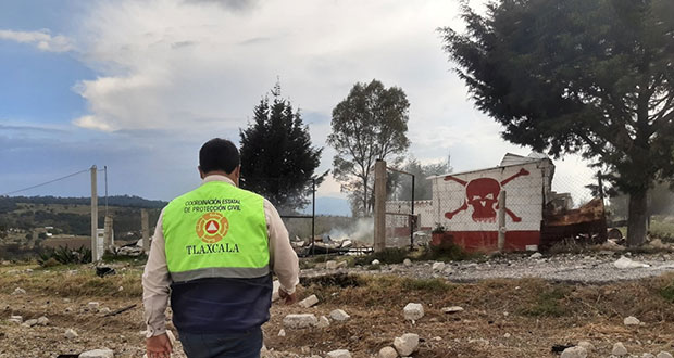 Explosión de polvorín en Tlaxcala deja 4 muertos y 15 heridos 