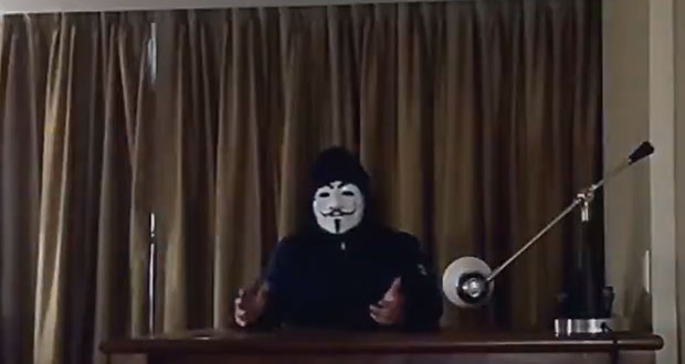 Lanzan video para advertir que Anonymous “defenderá democracia”