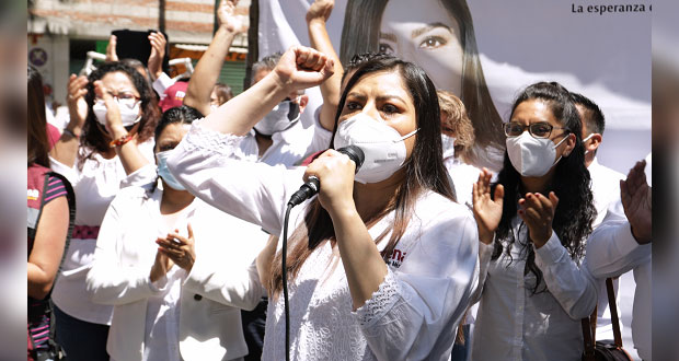 Mi candidatura está asegurada, dice Claudia Rivera al iniciar su campaña