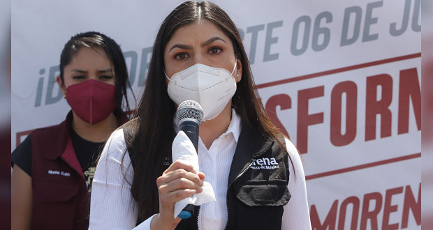 Pide Claudia Rivera debate entre candidatos a alcaldía de Puebla
