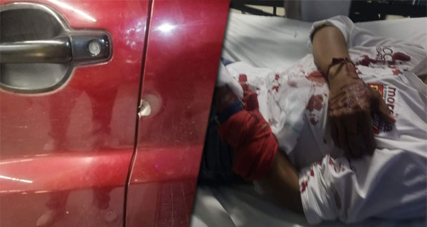 Atacan a balazos a candidato de Morena a Ocoyucan; lo hospitalizan