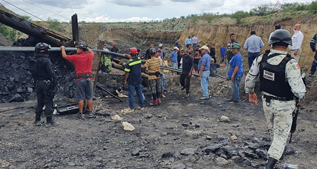 7 quedan atrapados en mina de Múzquiz, Coahuila; Ejército en la zona