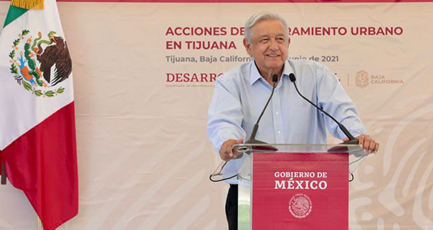 AMLO busca que EU reabra frontera en Baja California; vacunación, completa