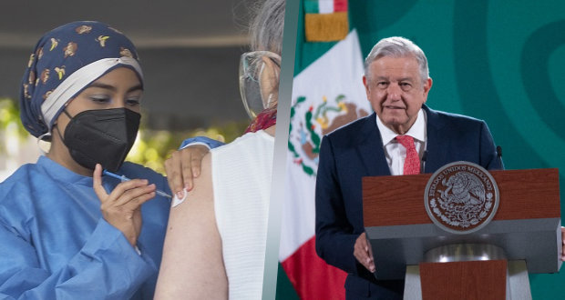 AMLO descarta que baja en aplicación de vacunas Covid sea por elecciones
