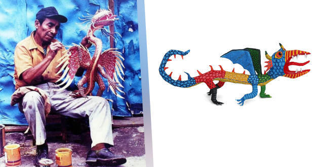 Google conmemora con “Doodle” al creador del alebrije, Pedro Linares