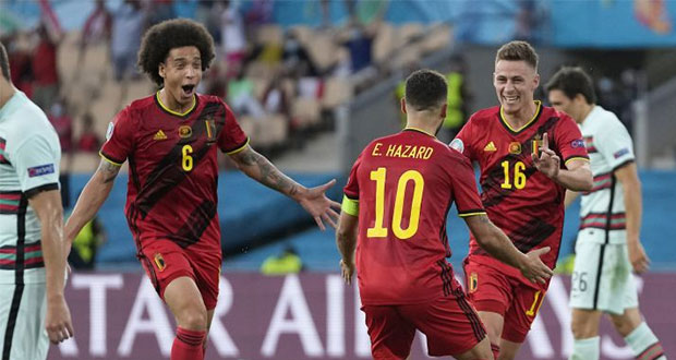 Bélgica elimina a Portugal, vigente campeón de la Eurocopa