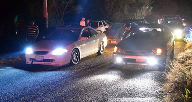 Cancelarán por 10 años licencia de conducir por hacer “arrancones” en Puebla