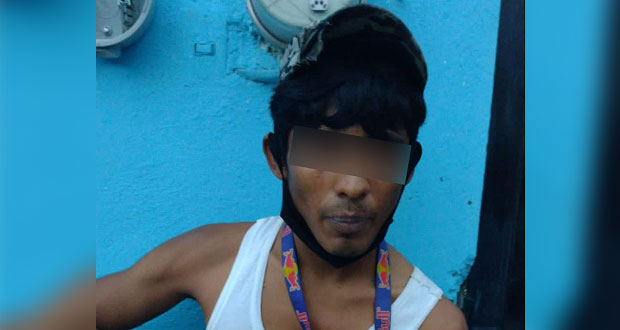 Con droga, detienen a presunto asaltante en colonia Santa Anita