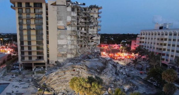Derrumbe en edificio en Miami deja un muerto y varios lesionados