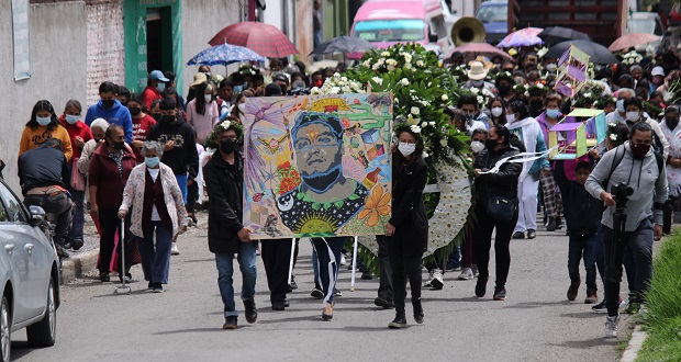 Despiden a Carlos Portillo en Xoxtla, víctima de abuso policial