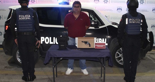 Detienen a sujeto por portación de arma en Infonavit de San Aparicio