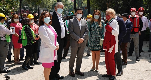 En CDMX, 701 trabajadores del IMSS participan en simulacro nacional