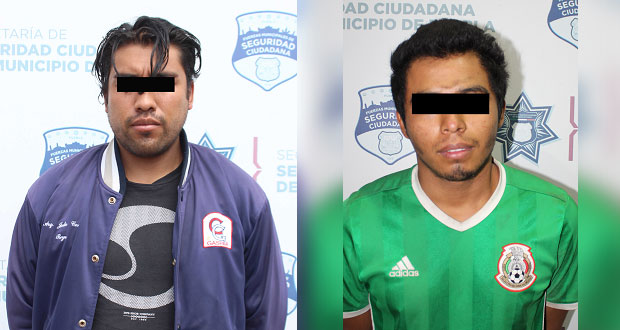 En un día, detienen a tres sujetos por robo a transeúnte en Puebla