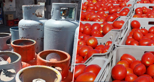 Gas LP y jitomate, productos más caros en primera quincena de junio