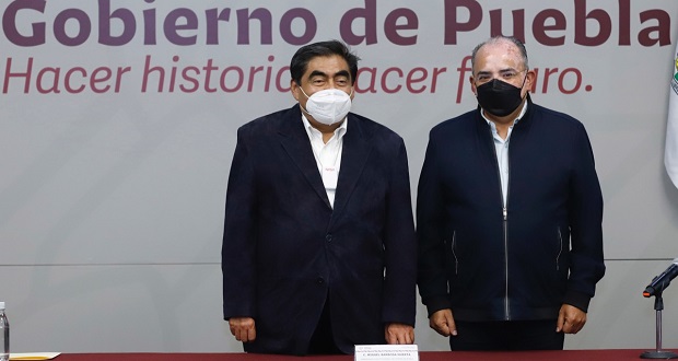 José Luis Márquez, alcalde electo de Zacatlán, se reúne con Barbosa
