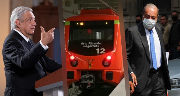 Hay voluntad de Carlos Slim para rehabilitar línea 12 del Metro: AMLO