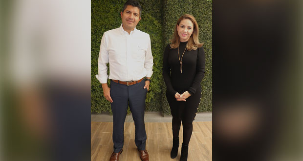 Mejorar seguridad, acuerdan Paola Angon y Eduardo Rivera en reunión