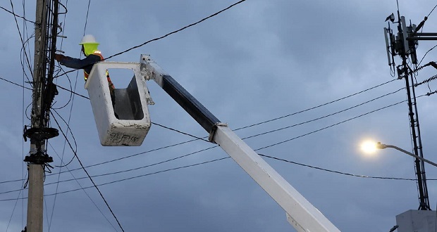 Modernización de alumbrado público genera ahorro de 8.6% en energía