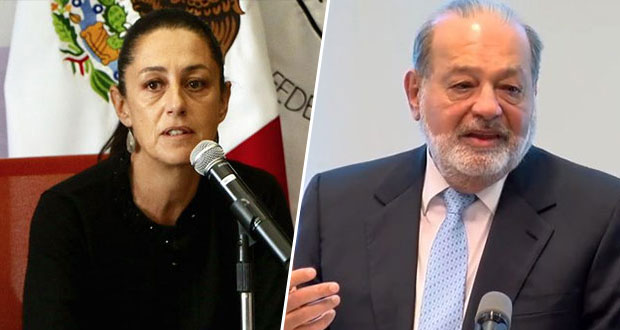 Sheinbaum quiere que Slim dé dinero para reparar L12 del Metro