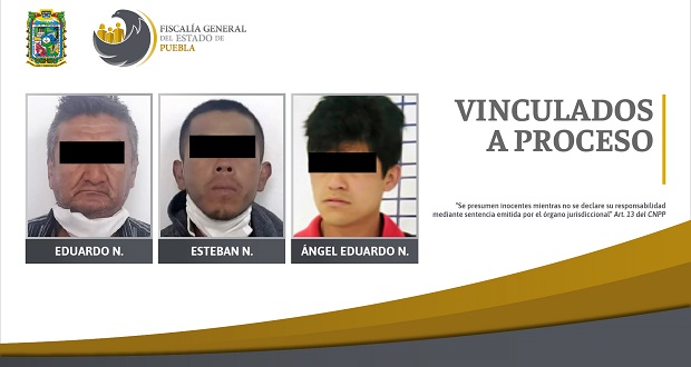 Vinculan a proceso a 3 acusados de abuso sexual en Puebla  