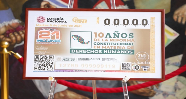 Con billete de lotería, celebran aniversario de reforma en DH