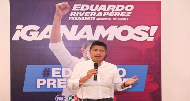 Eduardo Rivera llama a sumar esfuerzos por Puebla; no habrá revanchismo, dice