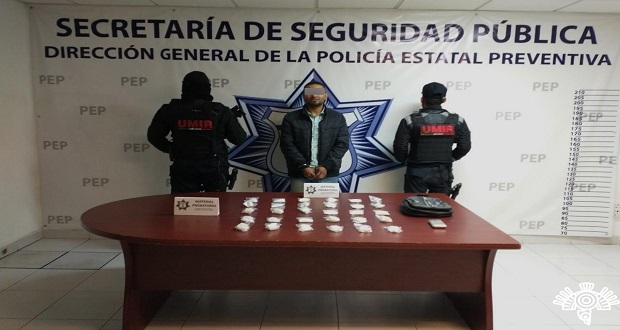 Detiene SSP a presunto narcovendedor en la colonia Santa Lucía