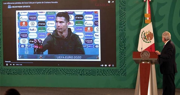 AMLO se declara fan de Cristiano Ronaldo