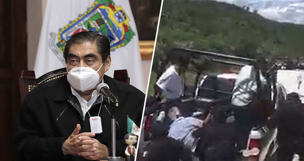 Cerrar caminos en protestas no lleva a nada: Barbosa, por bloqueo en Coapan