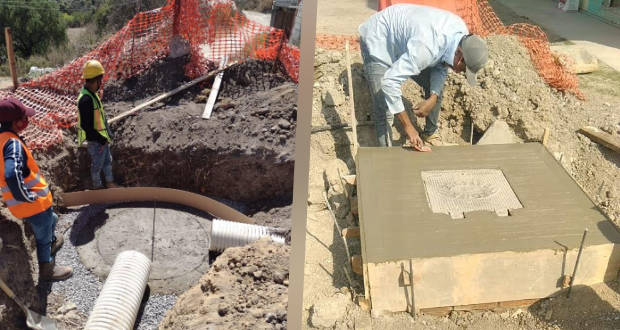 Agua de Puebla realiza ampliación de tubería en colonia Joyas del Sur