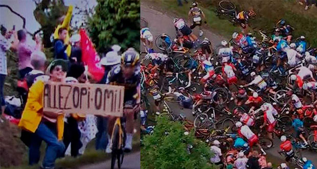 Detienen a causante del accidente del Tour de Francia