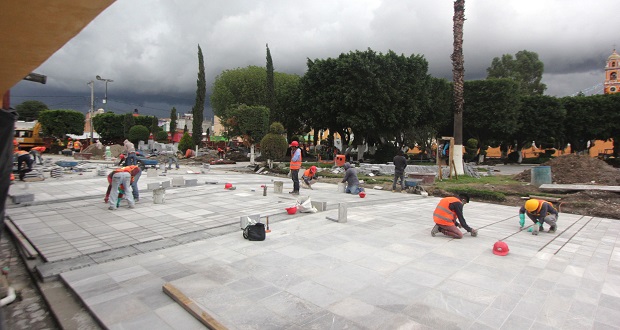 En obras del centro de San Andrés Cholula, hallan vestigios