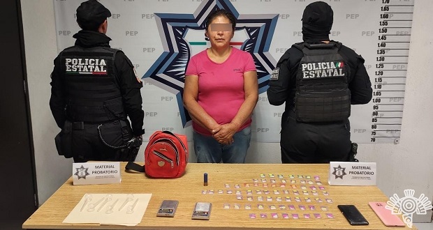En posesión de droga, cae narcovendedora de “El Croquis” en Puebla