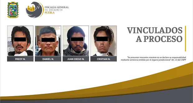 FGR vincula a proceso a cuatro sujetos por diferentes robos