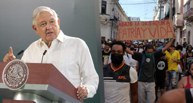 AMLO pide diálogo y no intervención extranjera ante protestas en Cuba