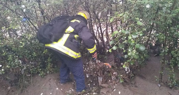 Menor cae a barranca en Acajete; rescatan su cuerpo en Tepeaca