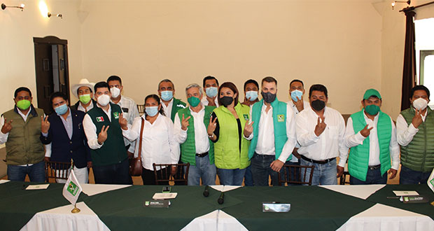 Partido Verde presenta a diputados y ediles electos en Puebla