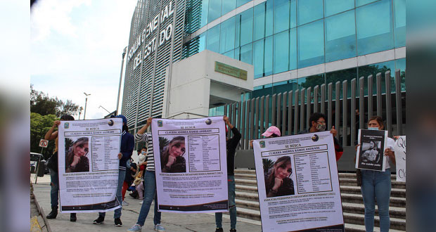 Por tercer día, protestan para exigir a FGE localizar a Andrea Ramos