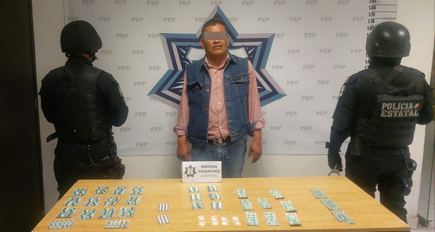 SSP detiene a hombre con más de 300 pastillas psicotrópicas